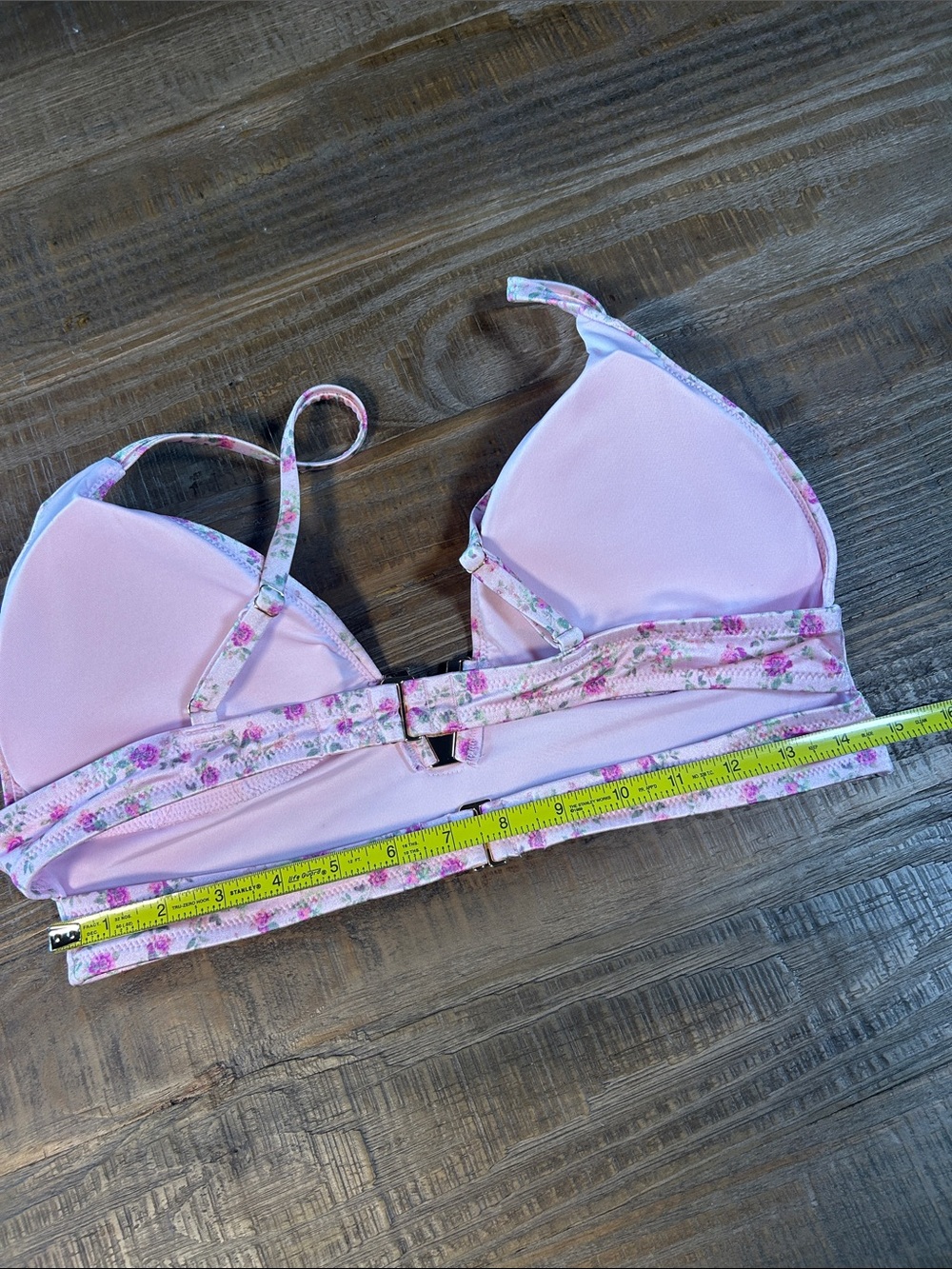 NWT Victoria’s Secret Venus Bloom Pink Ditsy Floral V Hardware‎ Bikini Set | XL - Picture 9 of 12